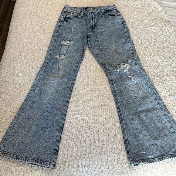 Denim - high rise flare jeans